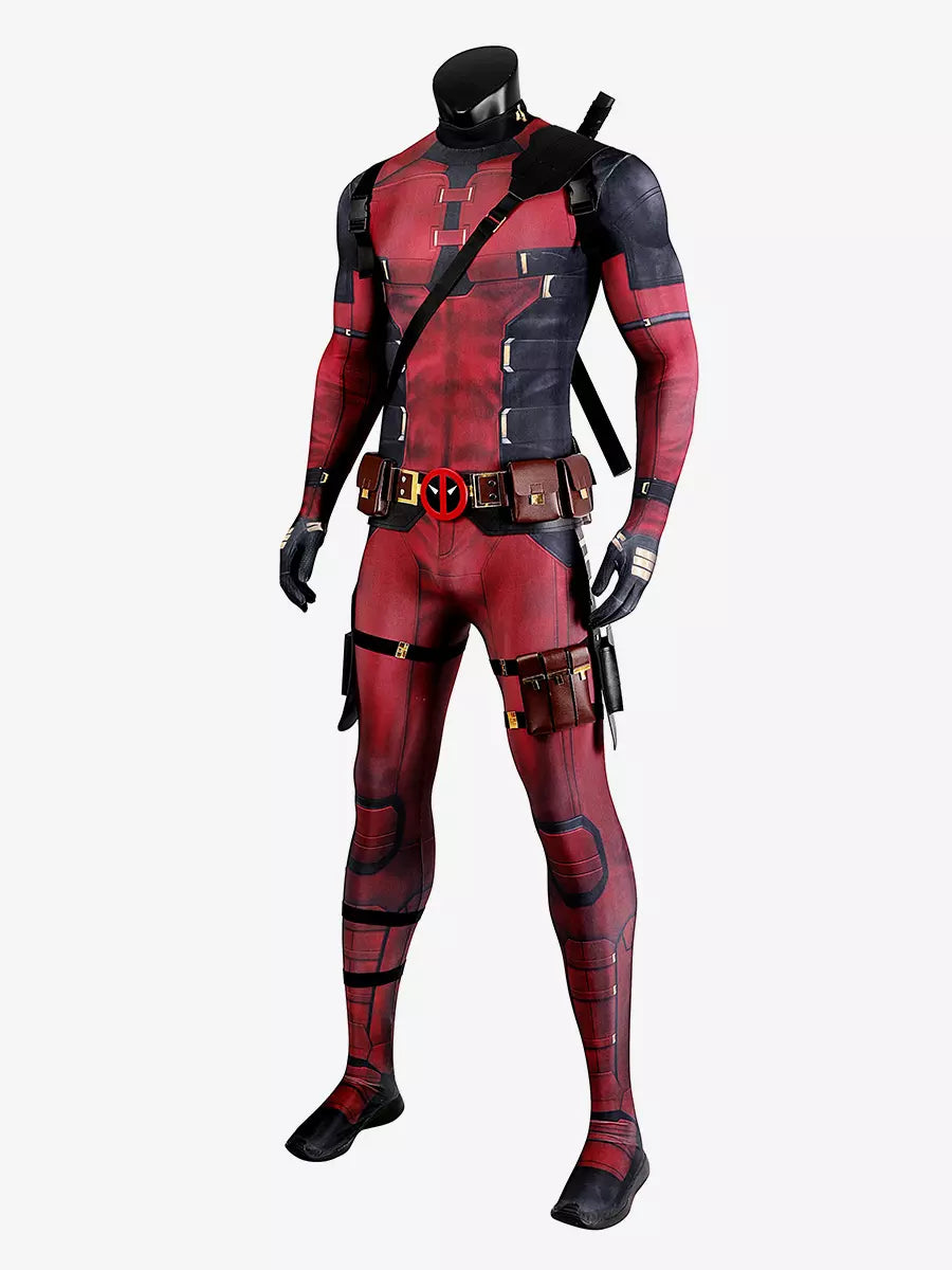 Deadpool 3 Wade Carvinal Halloween Cosplay Costumes With Accessories
