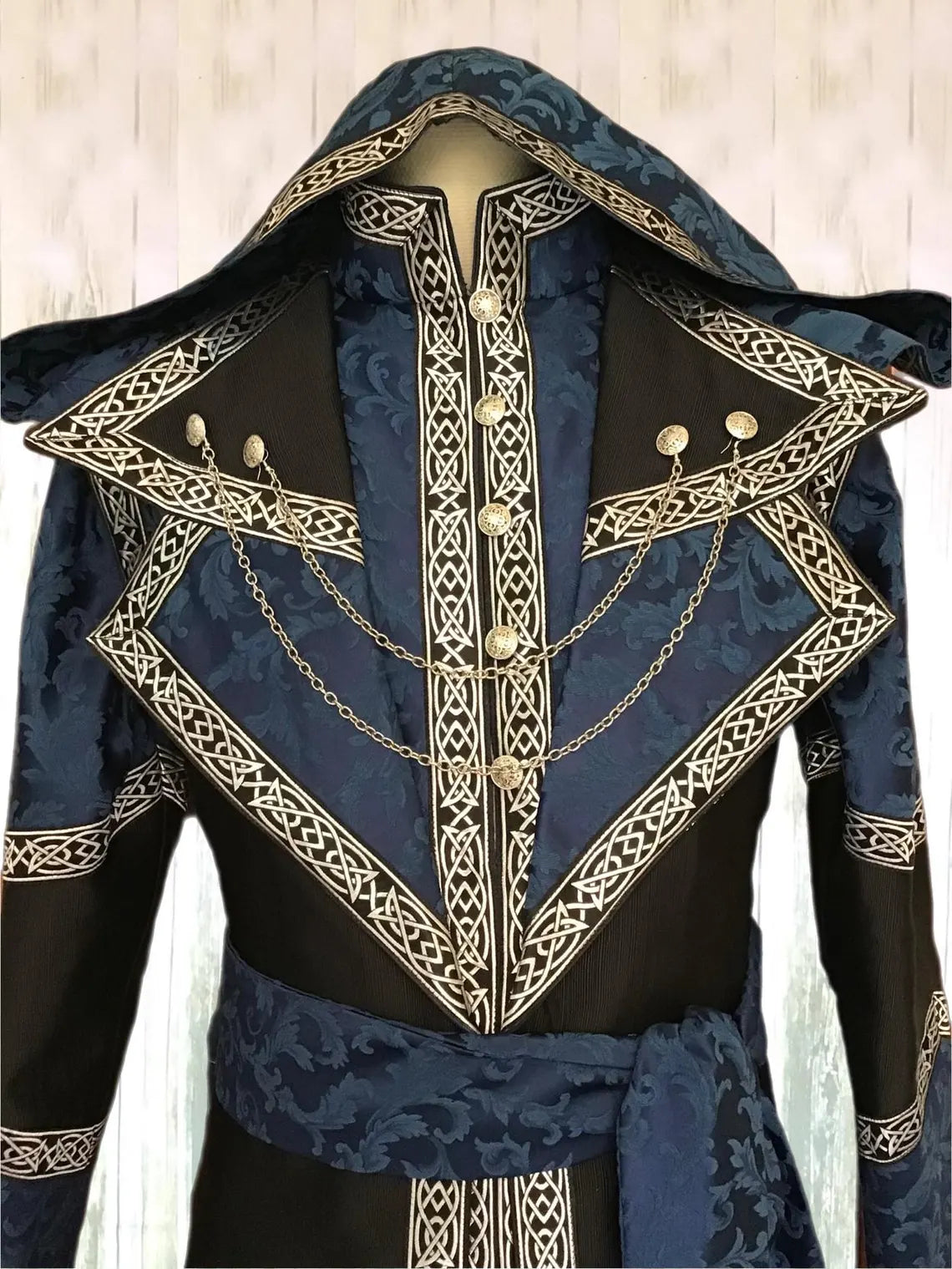 Custom Wizard Tunic & Fantasy Robe Set – Handmade LARP Costume