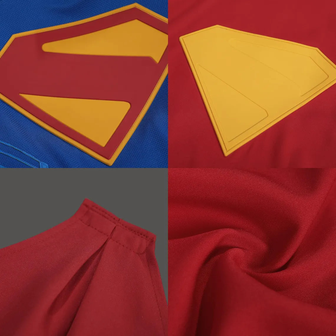 Superhero 2025 Costume Clark Cosplay Kent Red Blue Classic Suit + boots