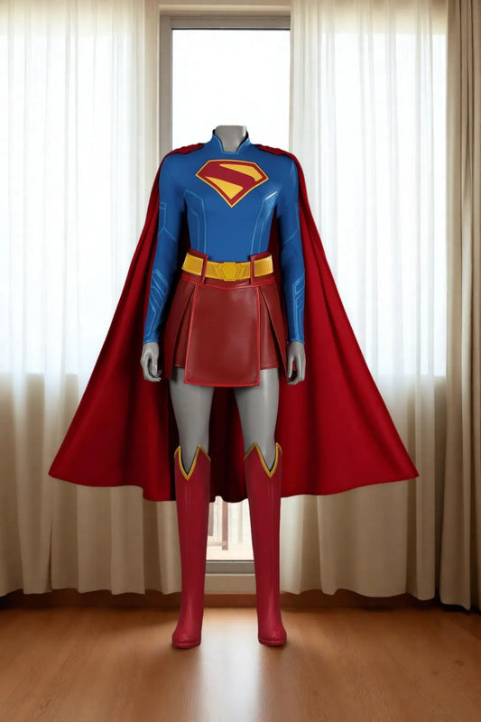 Superhero 2025 Kara Costume Zor-El Cosplay Women Lady Suit + boots